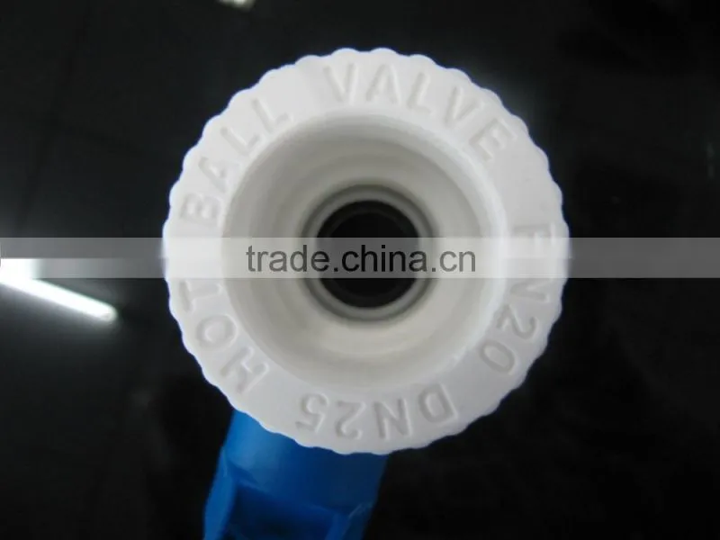 Plastic handle brass ball valve/stop valve/stop cock valve/dark valve/gas hose ball valve