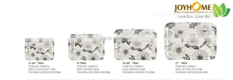 sea organism bamboo fibre dinnerware sets