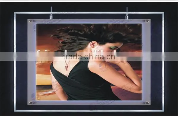 window hanging led light shadow box led backlit photo light box