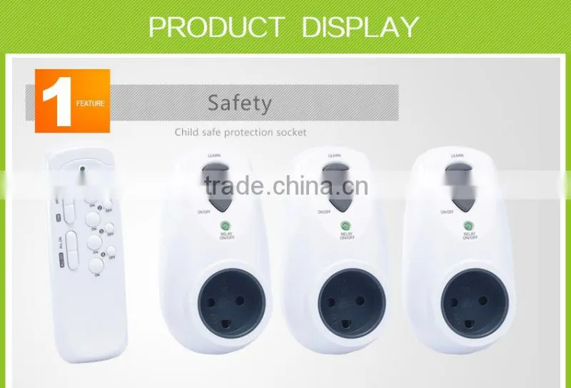 press button power switch wireless remote control switch outlet
