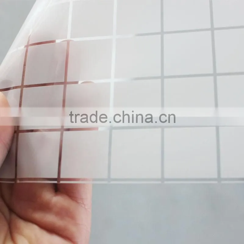 glass decorative PET window film adhesive