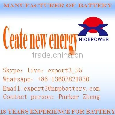 Solar battery easy to charge USB function battery 12v 12AH