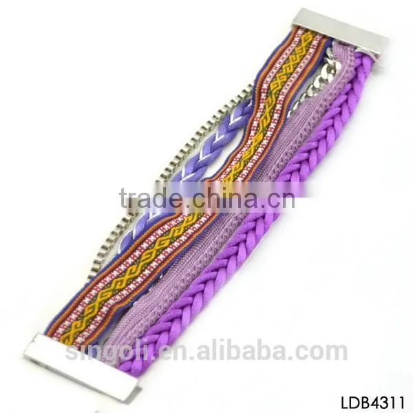 Handmade Nylon Woven Bracelet Stock Fashion Colorful Bracelet
