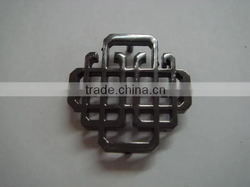 fashion metal chinese knot 2014 popular metal plate for garment accessories