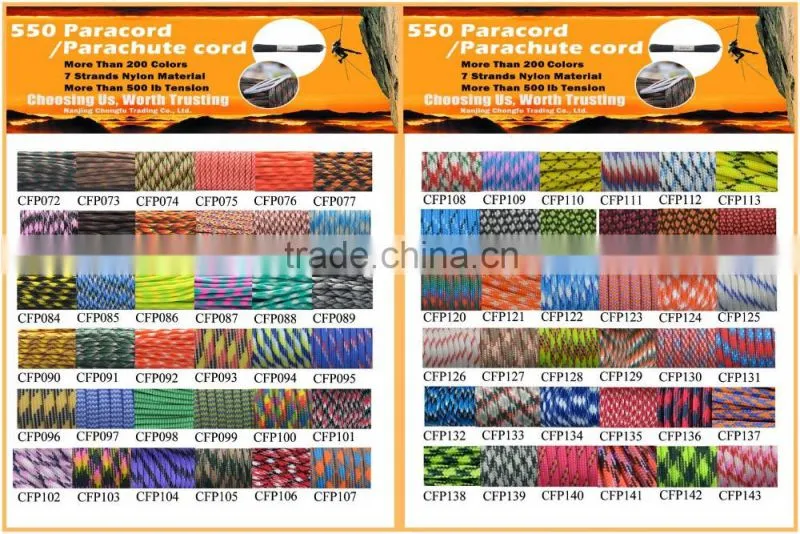 2016 newest customized paracord key chain for outdoor sports