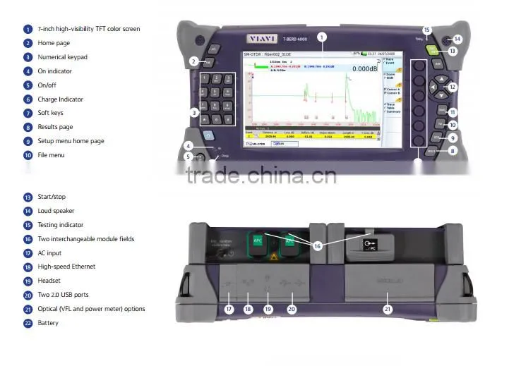 T-BERD /MTS-4000 Platform OTDR MTS-4000 Platform with E4126LA module and full accessories