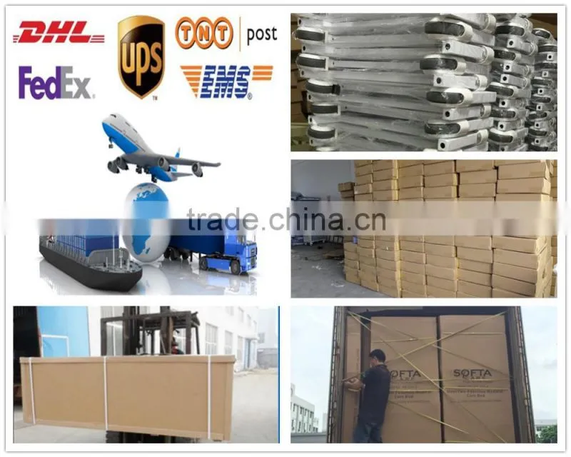 Guardrail Scalable Metal Patient Transfer Trolley