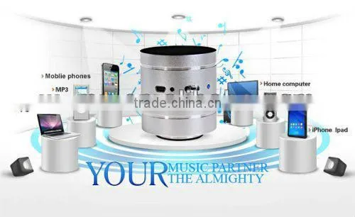 new design Christmassd gift mini FM radio and bluetooth vibration speaker
