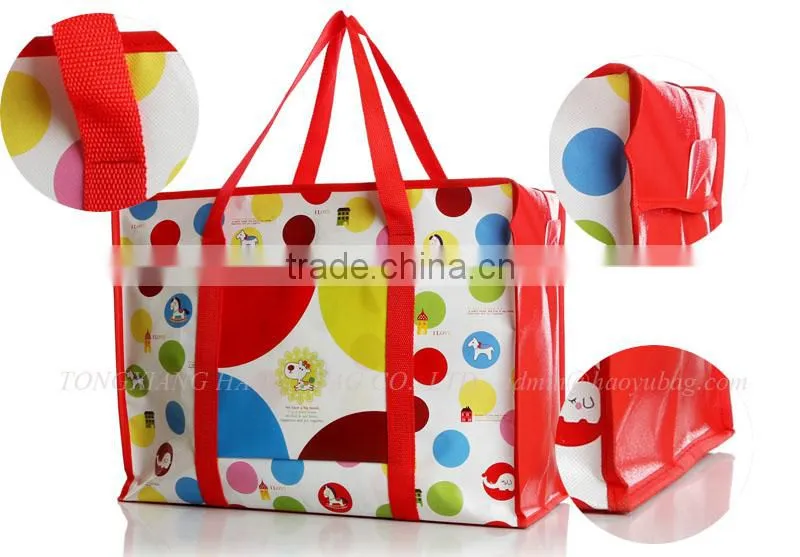 China pp zipper bag for woven tote bag by Alibaba express