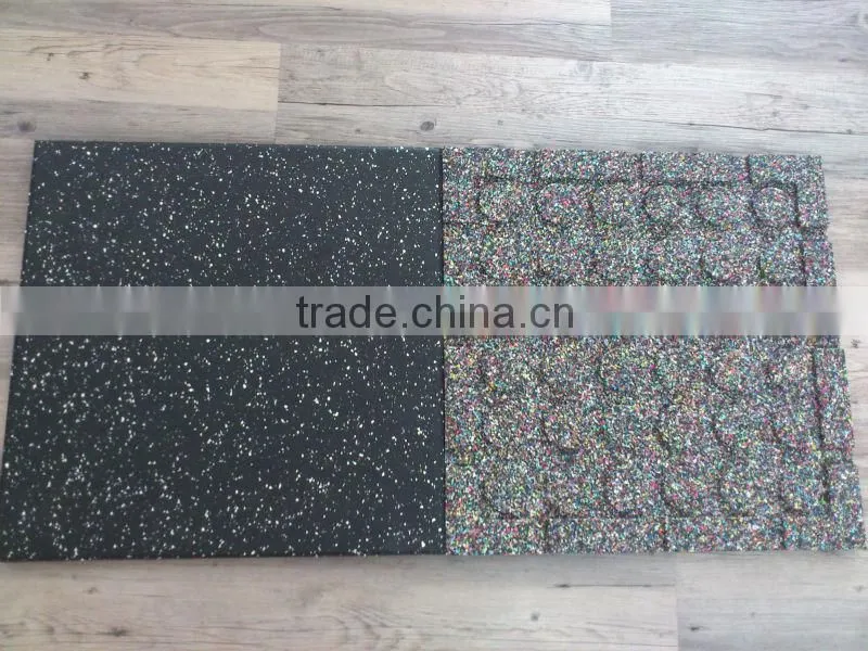 Rubber tiles outdoor playground