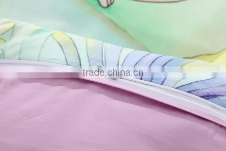 Modern 100% Cotton Purple Bedding Set Digital Printed