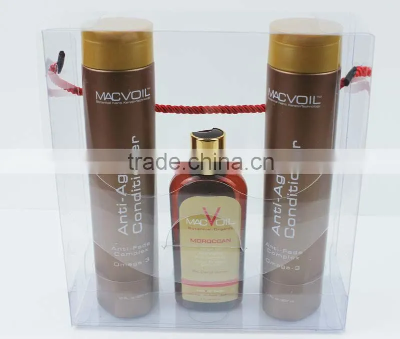 New Hair Care Set Clear Hanging Packaging