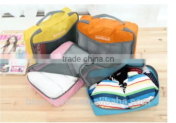 Hot new design portable zipper tote trip clothing storage bags Large size foldable net pouch
