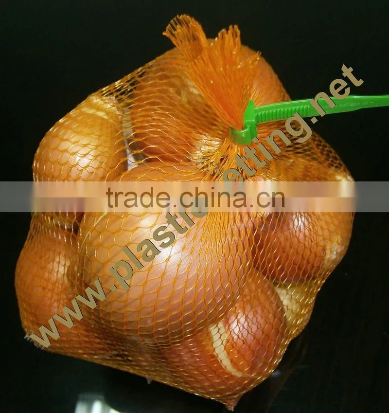 Fruits and vegetables plastic mesh net bag