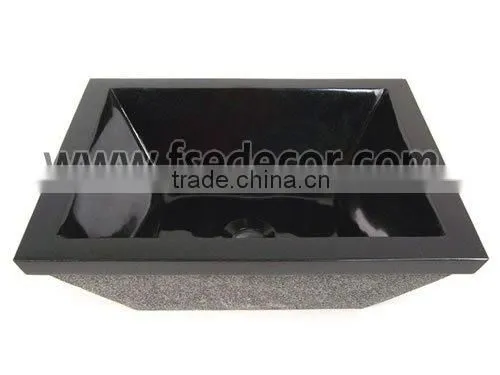 Black Granite Stone Sink(FSE-STS-087G)