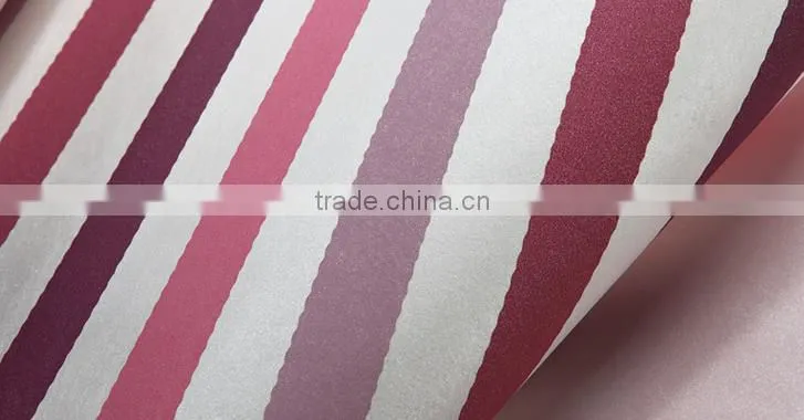 classic style non woven foaming pink kids wallpaper for girls room