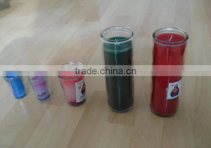 48 hours glass religious candles