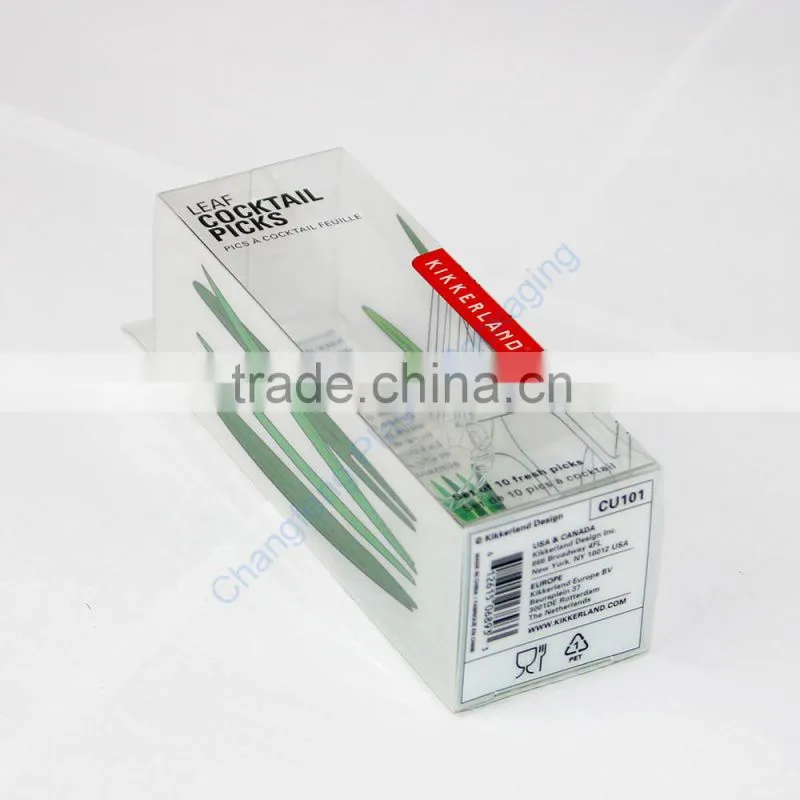 Eco- friendly Customized PET Material Wine Glass Packaging Box