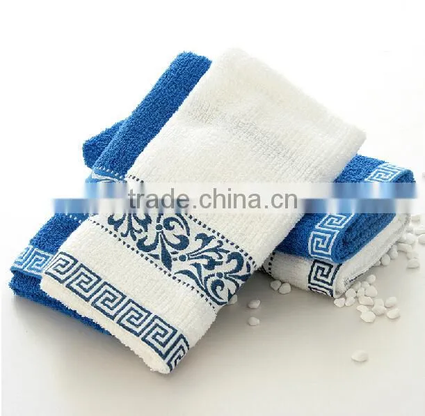 100% bamboo fiber towel textile comfortable colorized face towel