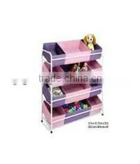 4 tier children fabric store shelf