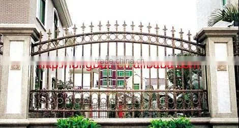 newest modern wrought iron garden border fence