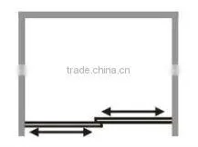 Black Framed Sliding Adjustable Automatic Shower Doors(KD6018)