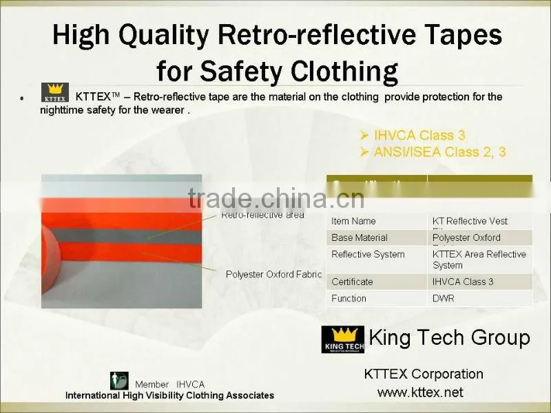 EN471 Reflective Trim Tape for Safety Vest KT8081