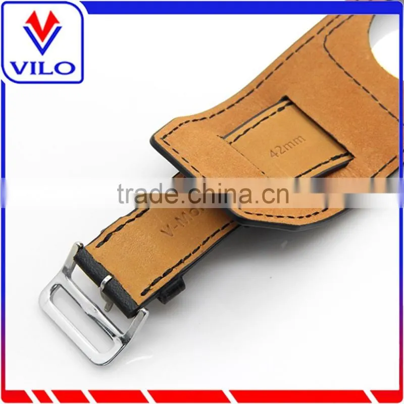Genuine Leather Double Tour Bracelet Watch Band Wrist Strap For Apple Watch Leather Band 38mm 42mm