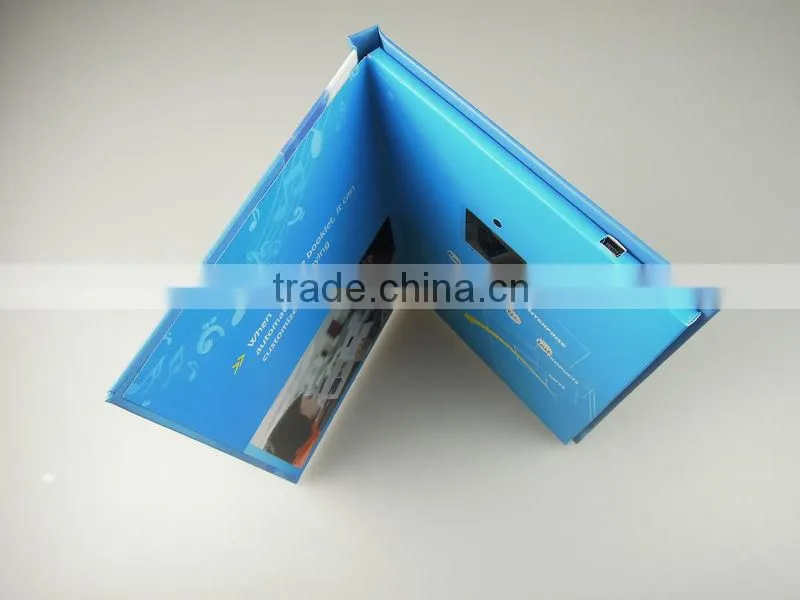 Newest and hot sale 2.4"LCD Video greeting card as invitation cards