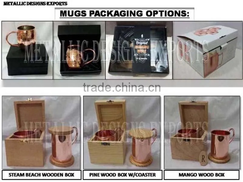 100% Copper Moscow Mule Hammered Mug
