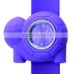 Chinese factory quartz Cute animal tortoise slap wrist watch