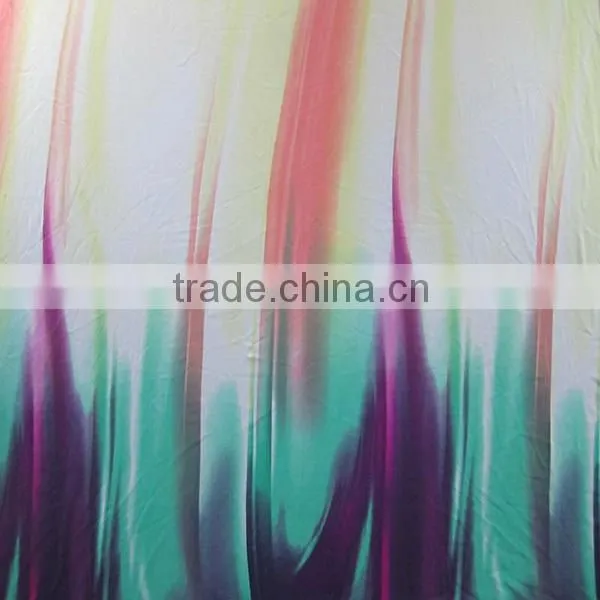Flower printed polyester chiffon fabric for shirts