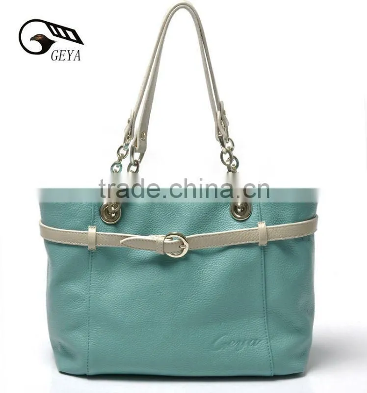 New Fashion! Lady Genuine Leather Handbag 2012! Elegant!