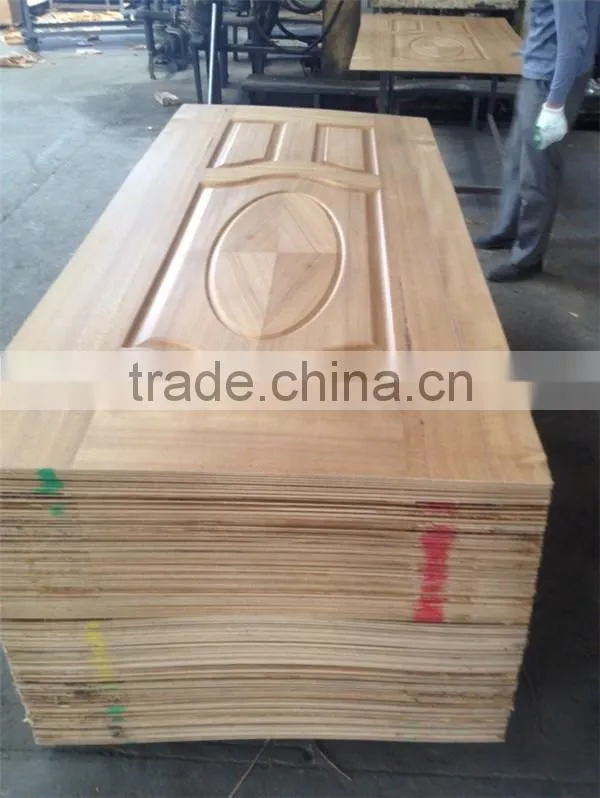 wood veneer door skin/teak wood door skin/molded melamine door skin