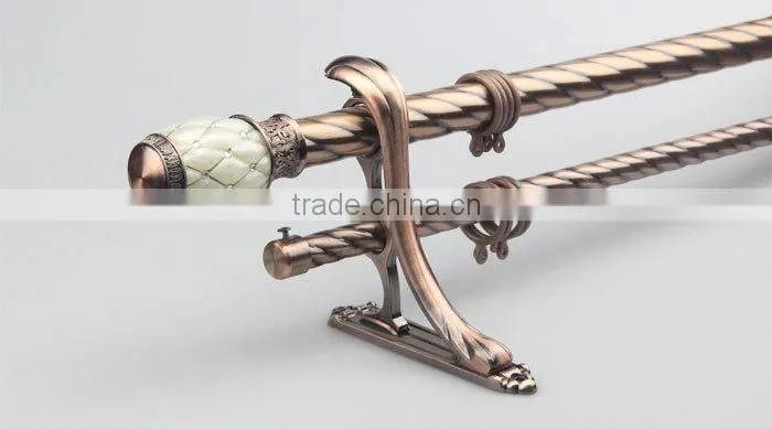 28mm single twist iron curtain rod