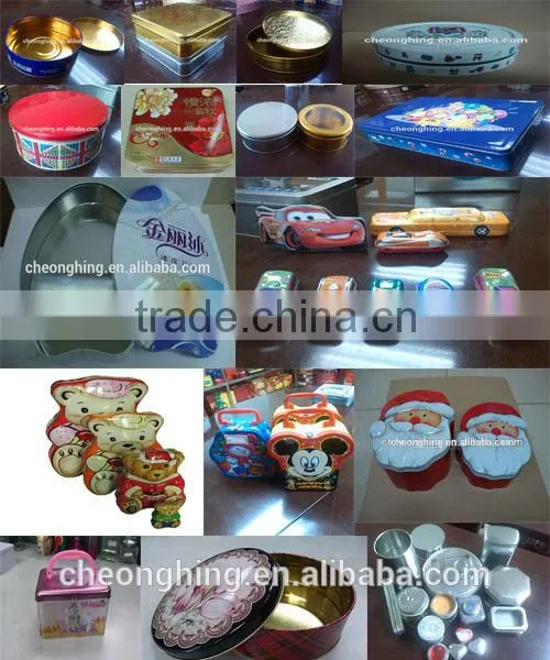 Ace products: big size tin box: 400x296x120mm with lock and handle PVC window