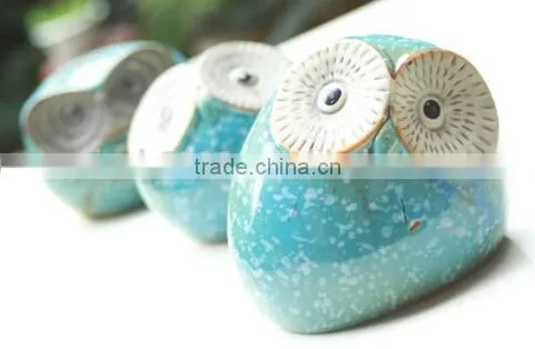 Ceramic decorative owl money box, piggy bank, money saving box