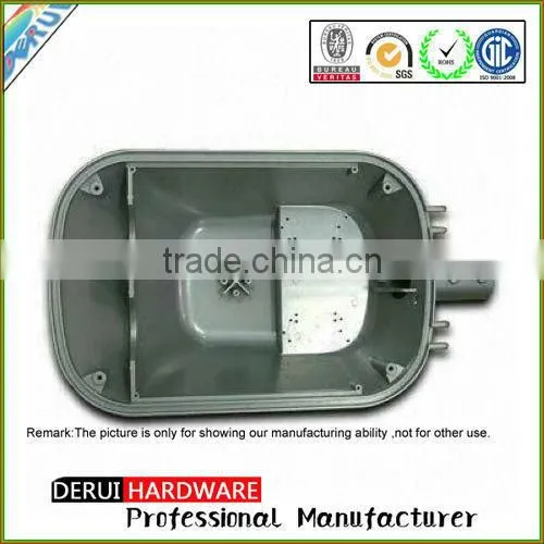 Aluminium street lamp cover shape