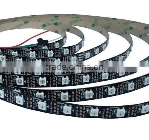 WS2812B Advertising lighting 60led/m IC memory card led digital flexible strip with 5v CE&Rohs