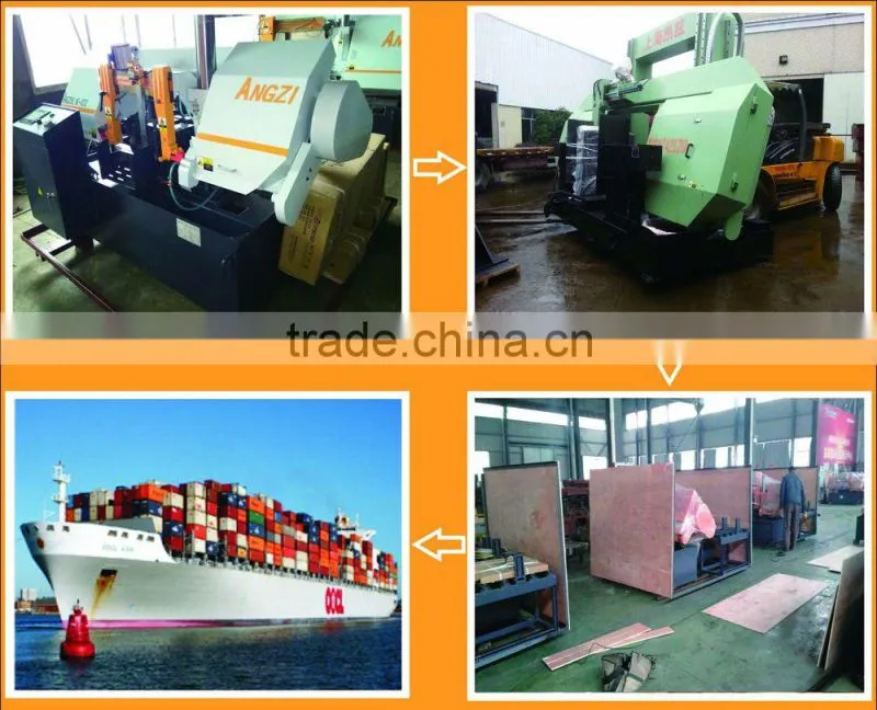 China Angzi Brand High Quality CE Standard Rotate bandsaw metal processing machine