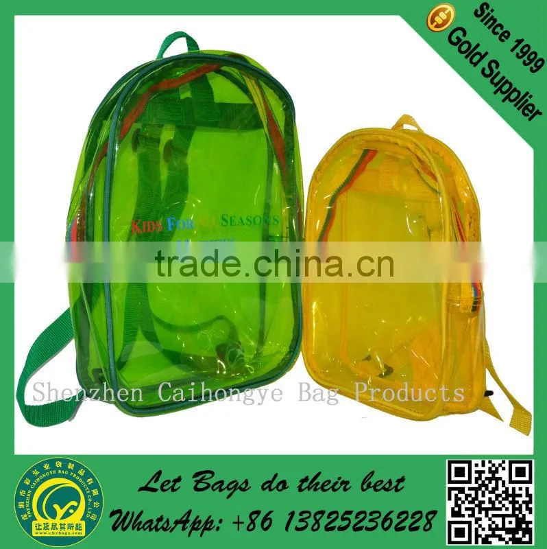 Hot sale clear pvc plastic bag with snap button