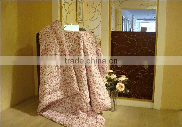 luxury and high quality printed cotton silk quilt