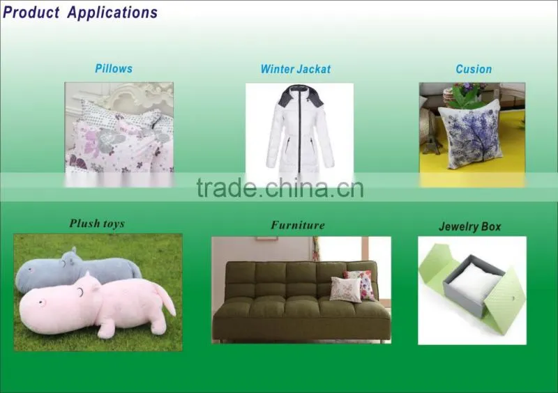 Eco-friendly polyester fiberfill for pillow stuffing