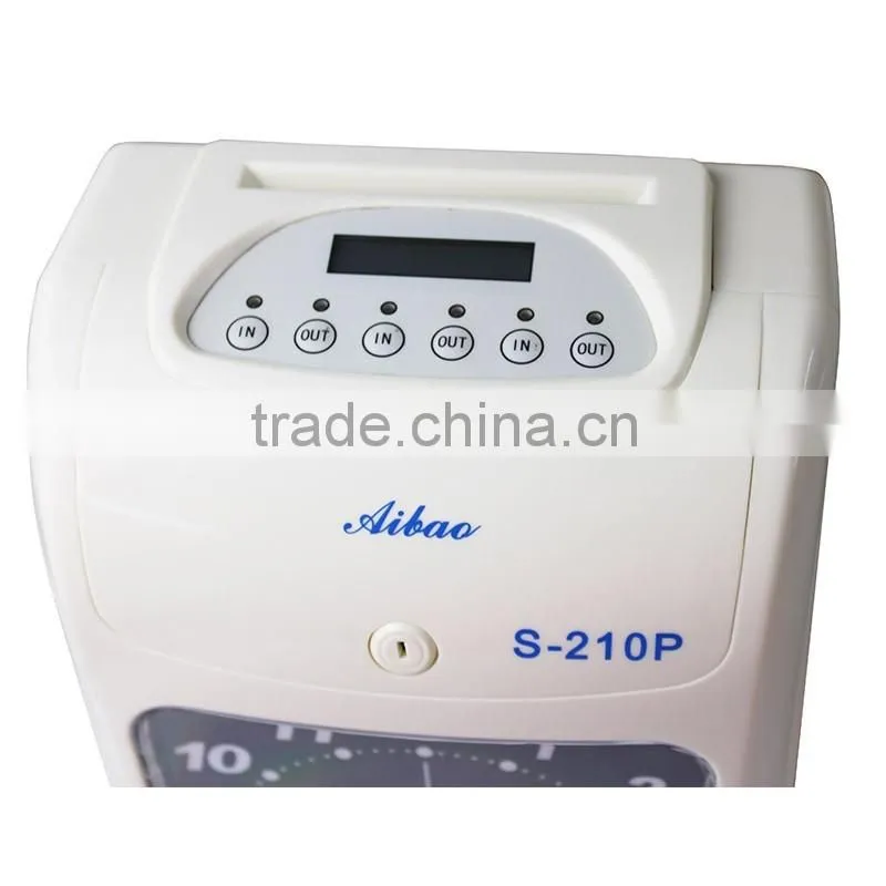 six colum time card punch machine