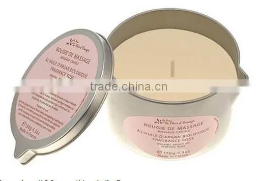 Hot sale black glass jar container essential perfume oil candle in stock