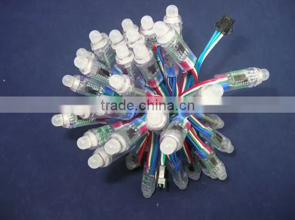12mm led pixel light ws2801/RGB led pixel waterproof ws2801 strings