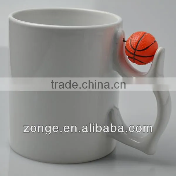 11oz Basketball Handle Sublimation Mug Factory