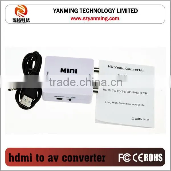 hdmi to CVBS converter for computer DVD to HDTV Projector
