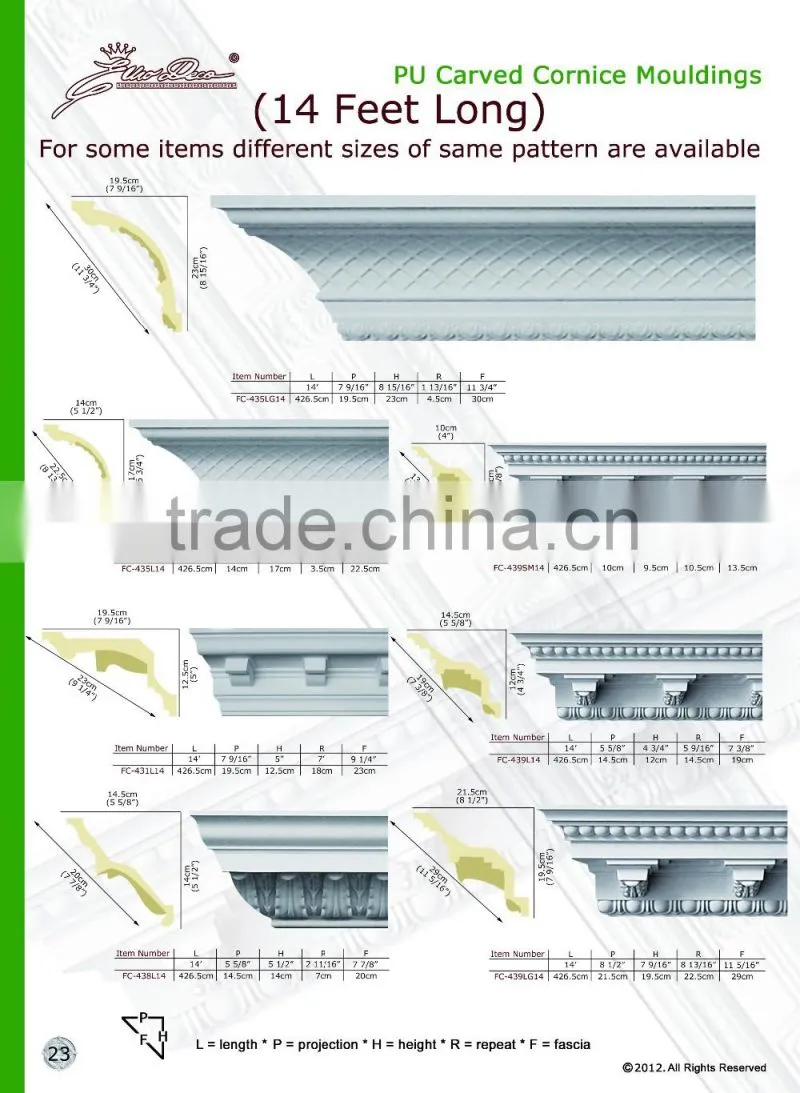 2016 Polystyrene High Quality beautiful PU decorative corbel eps cornice moulding