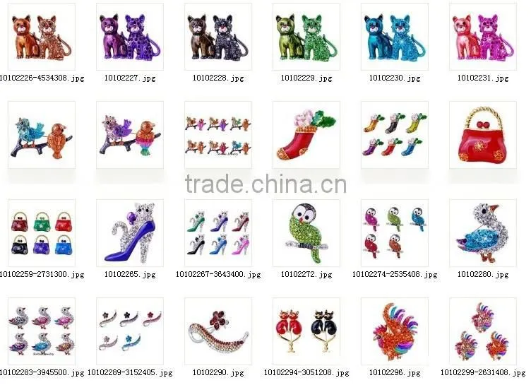many styles! christmas animal metal brooch for girls